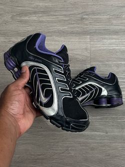 Wmns 9.5- Nike Shox T+ Black/purple/silver
