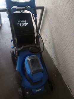 Lawnmower holds battery!!