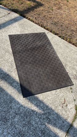 Black Rubber Door Mat