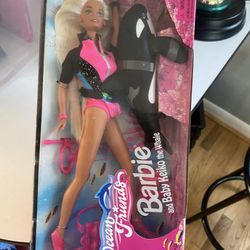 vintage 1996 Ocean Friends Barbie and Baby Keiko the Whale set (Mattel) - original unopened box