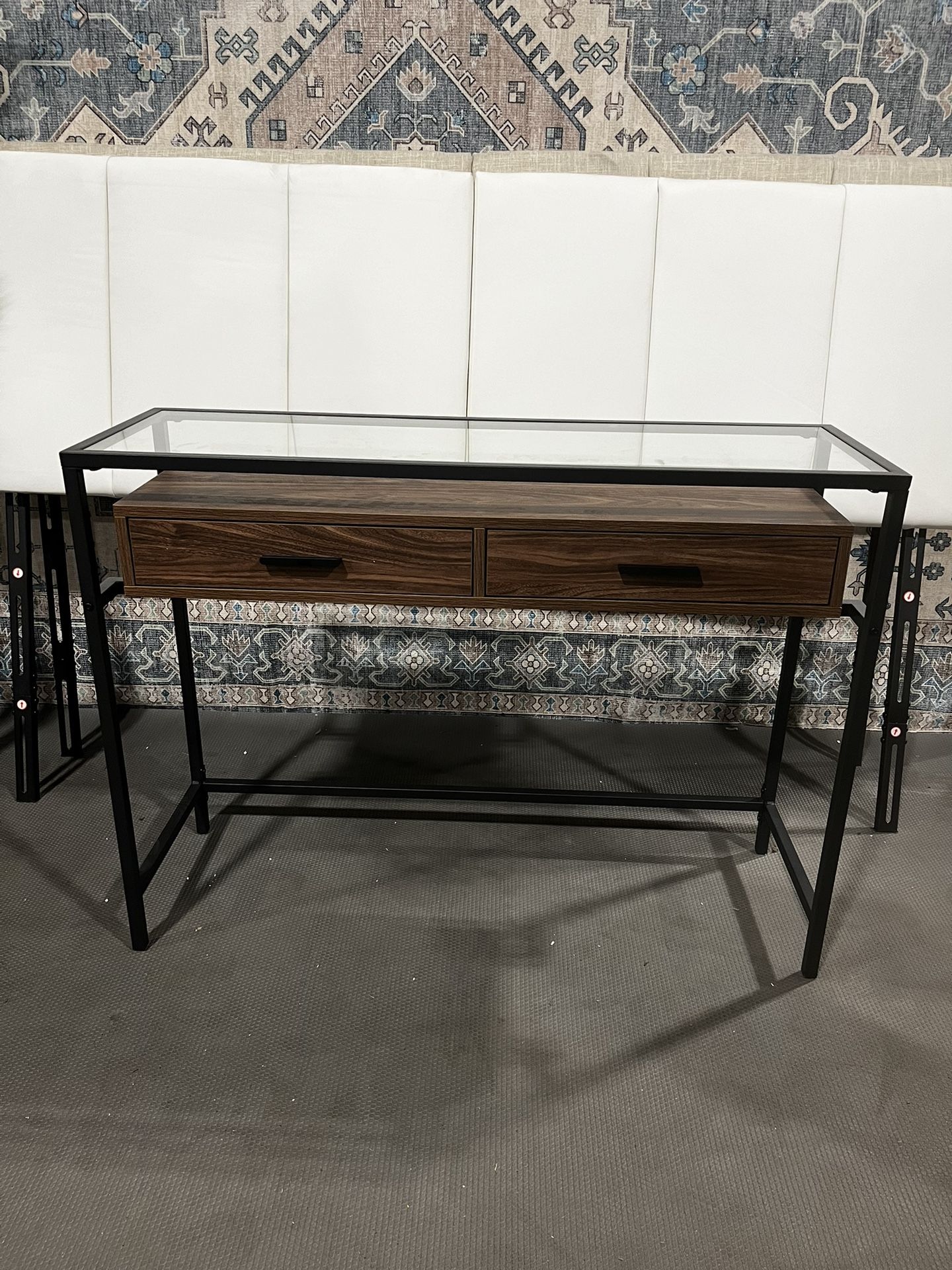 Brand new ODIKA City Minimalist Entryway Console Table 43 Inch Narrow Console Table with 2 drawers