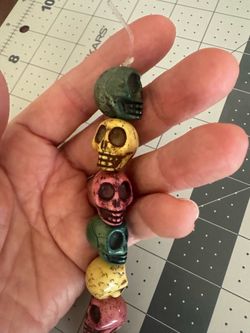 Howlite Skull Beads Assortment
