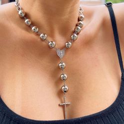 Silver Rosary