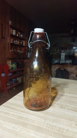 Thatchers amber diary glass
