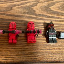 Set of Five Lego Brand Mandalorian Characters