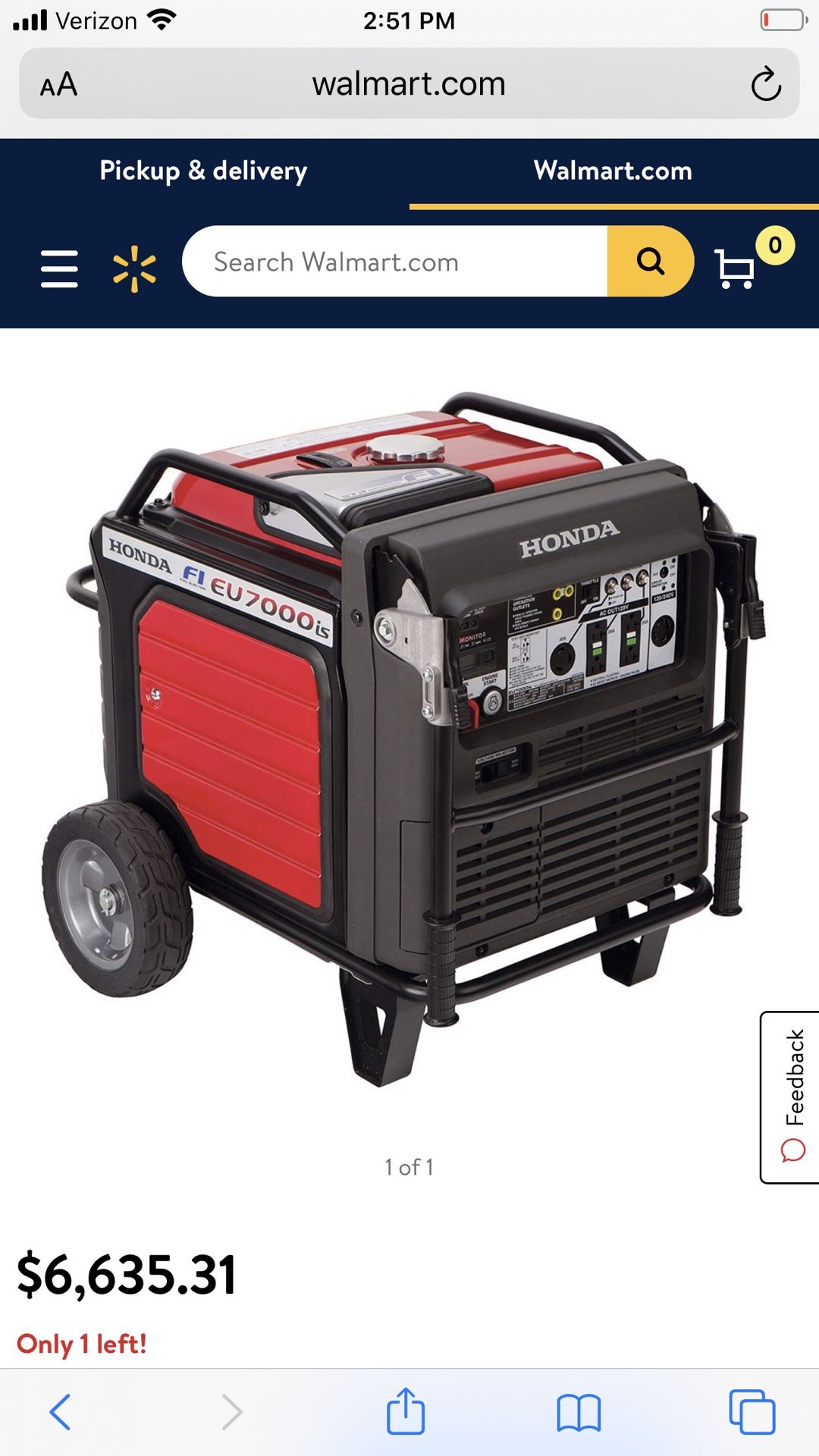 Honda generator