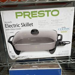 Presto Electric Skillet With Glass Cover