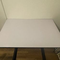 white desk