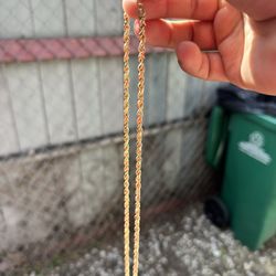 💥 14K Solid Gold Rope Chain – 20” | 26g 💥