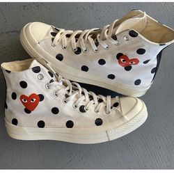 *SALE* CDG PLAY CONVERSE HIGH Sz. 9