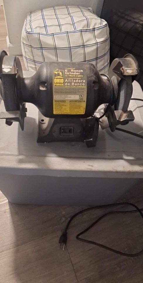 Ohio  Forge 6 Bench Grinder  With Work Lights