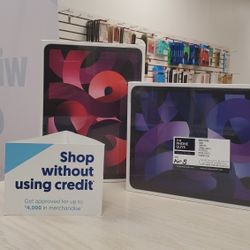 Apple IPad Air 5 WiFi- $1 DOWN TODAY, NO CREDIT NEEDED