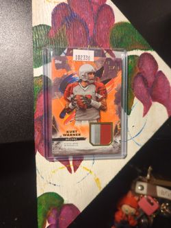 2024 Topps Kurt Warner #RC-KW  Relic Card/50 PLAYER WORN MEMORABILIA 