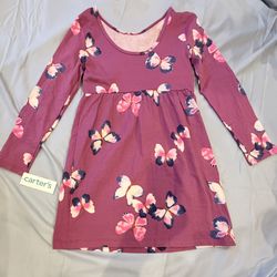New Girls Butterfly 🦋 Print Dress Size 8