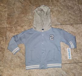 Carter's baby boy hooded jacket new