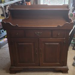 Antique Solid Wood Buffet Cabinet