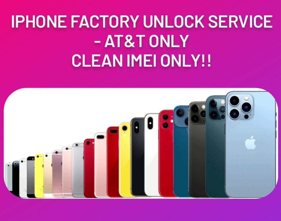 Factory Unlock Service - At&t Only