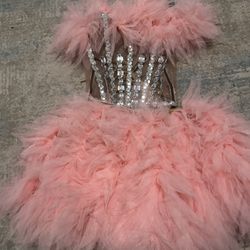 Pink two piece dress 