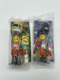 Power Rangers Yellow and Black Ranger Candy Machine Flix! SEALED!