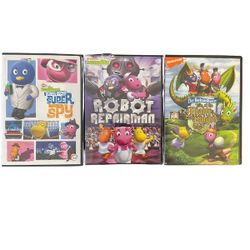 Backyardigans DVD Lot of 3 – Super Spy, Robot Repairman, Mighty Knights – Kids N