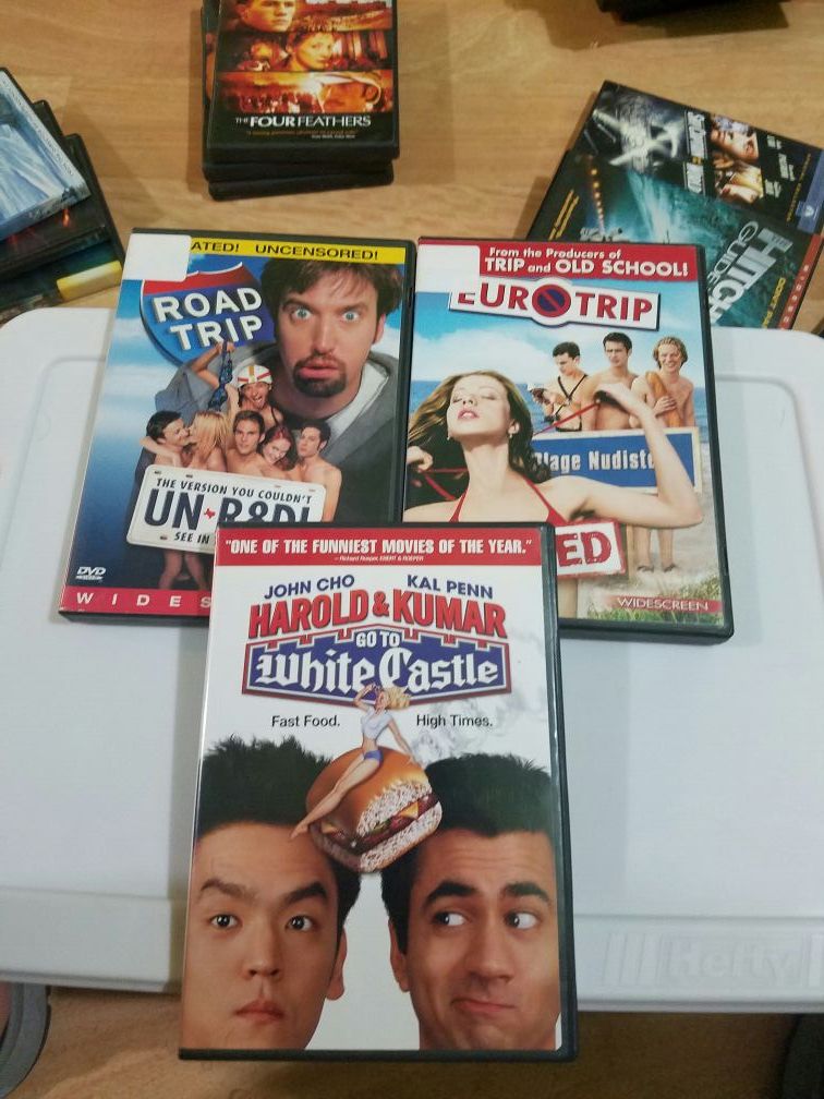 ROAD TRIP, EURO TRIP AND HAROLD AND KUMAR GO TO WHITE CASTLE