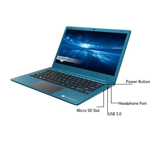 11.6" Gateway Ultimate Slim Notebook HD, Intel Celeron Dual Core, 64gb Storage 4b Ram 