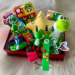 Brand New Mario Kart Yoshi Boys Gift Basket 