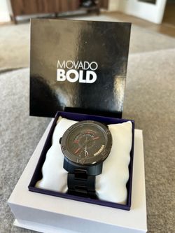 Movado Bold Black Watch