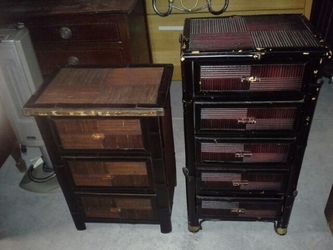 Asian Inspired Bamboo drawer units
