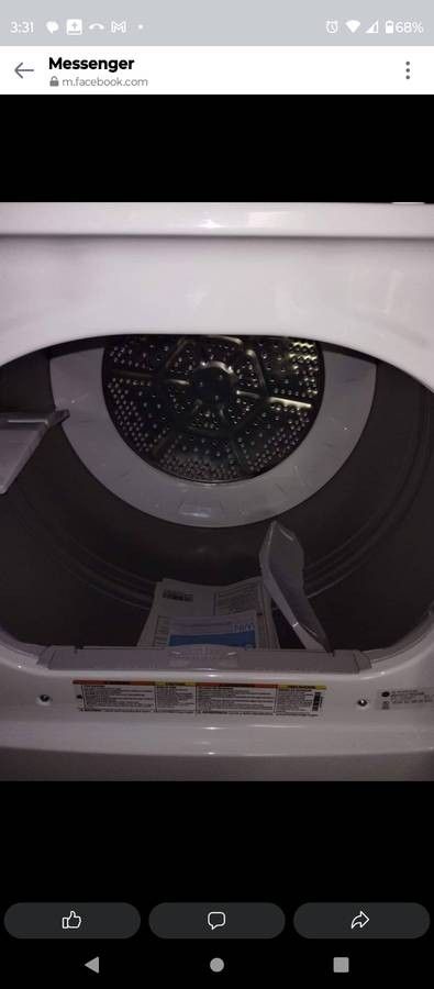 Brand New Electric Washer Dryer Set G. E