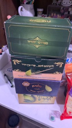 Jewish Etrog Set Boxes for Sukkot