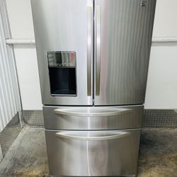 Kenmore stainless steel refrigerator 36X69X29 works very well