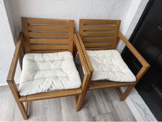ikea wooden outdoor chair