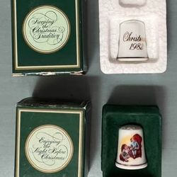 Vintage Avon Thimbles in Box 1982-‘83 Collectibles $5 for Both 