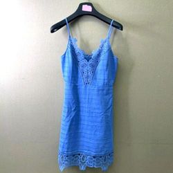 Laundry By Shelli Segal Designer Blue Lace Women’s Dress Size 8