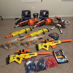 Nerf Guns and Accessories w/Darts- Fortnite