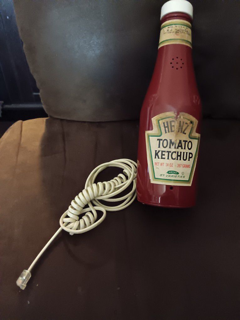 Vintage Heinz 57 Ketchup Bottle Telephone 