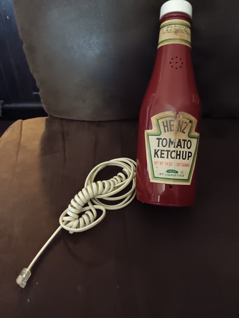 Vintage Heinz 57 Ketchup Bottle Telephone