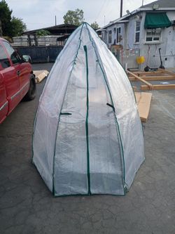 Mini bubble film cone greenhouse