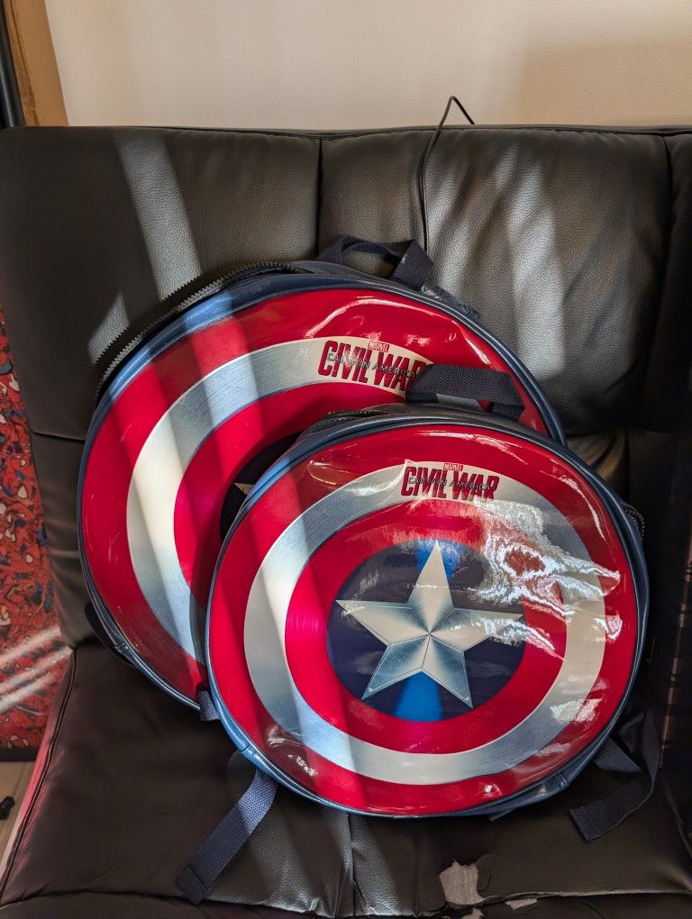 Captain America Shield Back Packs Marvel Avengers