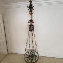 1970s hanging swing lamp (brass)
