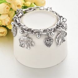 LADIES ELEPHANT CHARM STYLE BRACELETS 