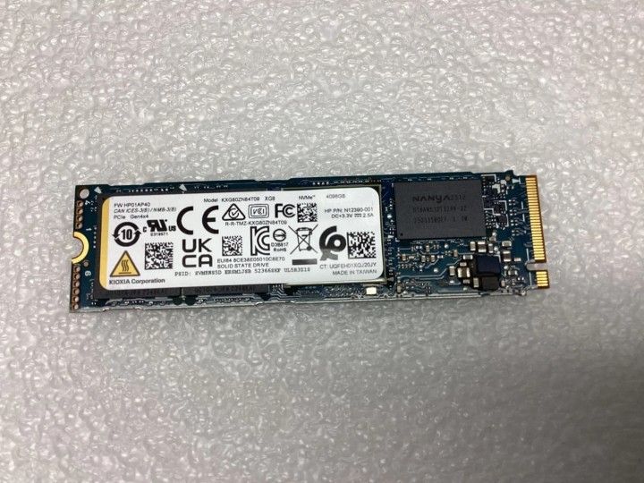 Kioxia KXG80ZN84T09 4TB M.2 2280 PCIe 4x4 NVMe Internal SSD (0025)