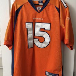 NFL Reebok Denver Broncos 15 Tim Tebow Jersey Men’s Size 54 XL