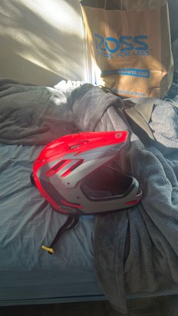 Bell Full-Face Bike Helmet Red and Gray