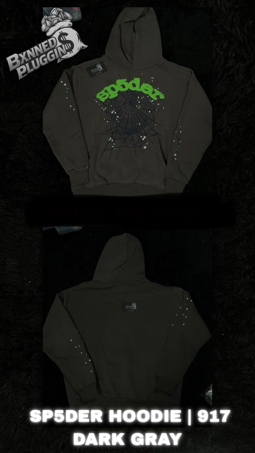 SP5DER HOODIE | 917 DARK GRAY