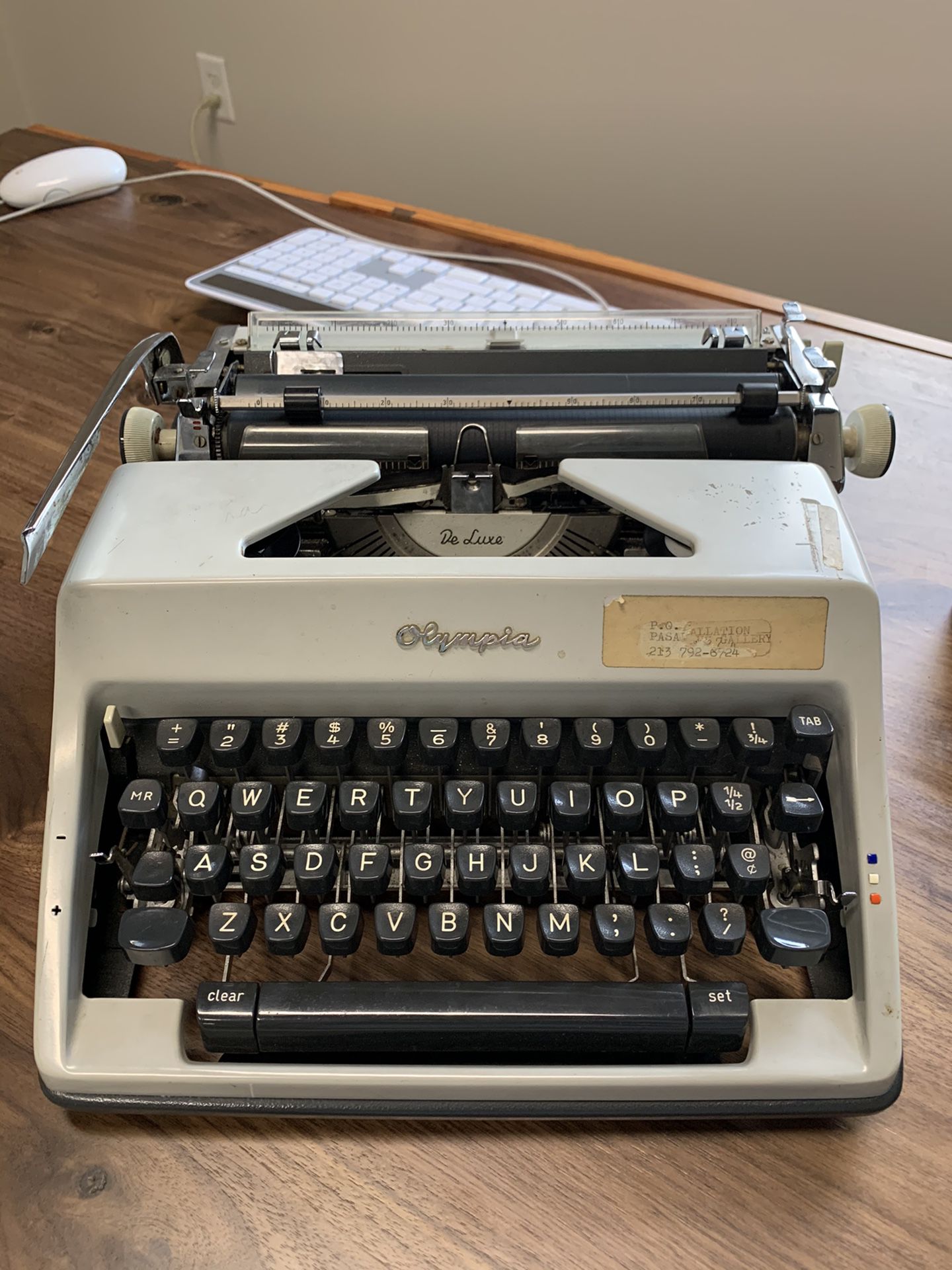 1960’s Olympia DeLuxe Vintage Typewriter