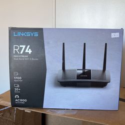 New, Linksys R74 Max Stream WiFi Router