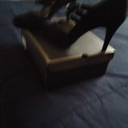 Blue High Heel Shoes 