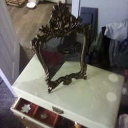 Louis XvI Bronze Rocaille Mirror 